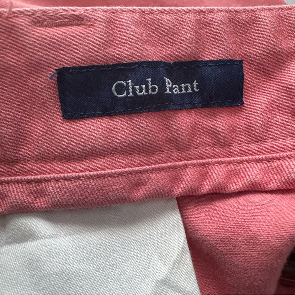 Vineyard Vines Club Pant Chinos in Pink Coral. Relaxed Straight Leg. Men’s 38X32 - Picture 5 of 13